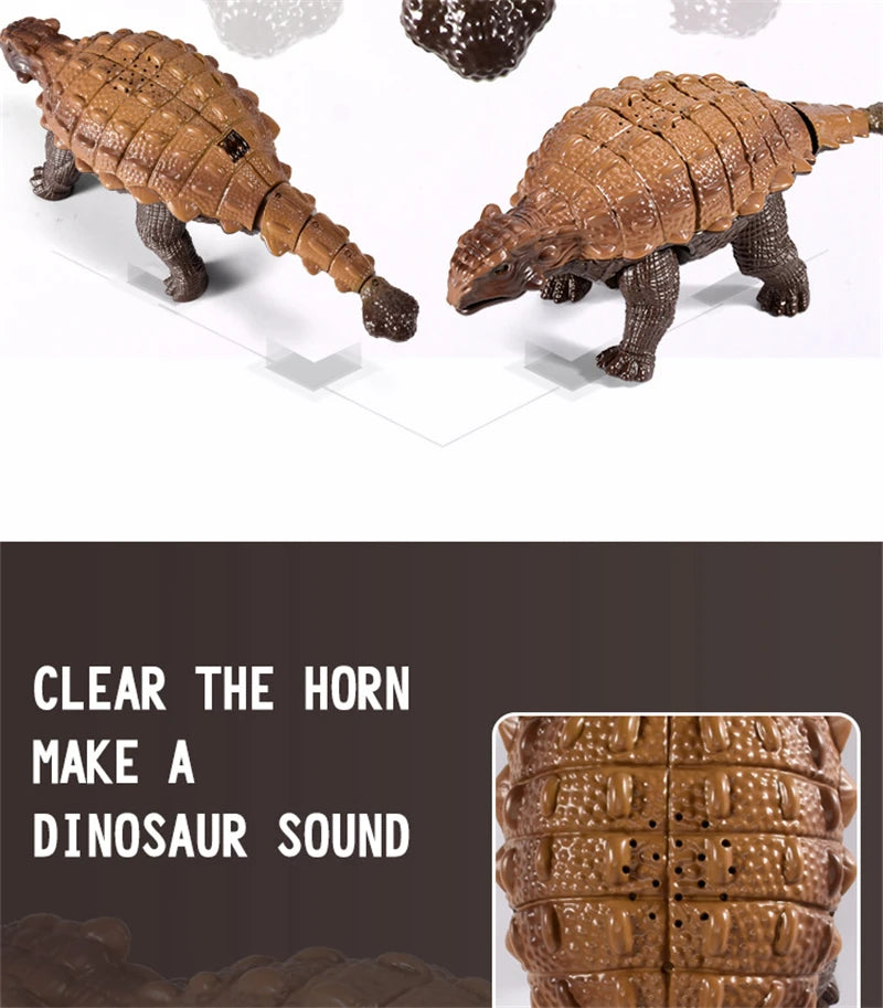 Remote Control Dinosaur Toy | Realistic Ankylosaurus Model
