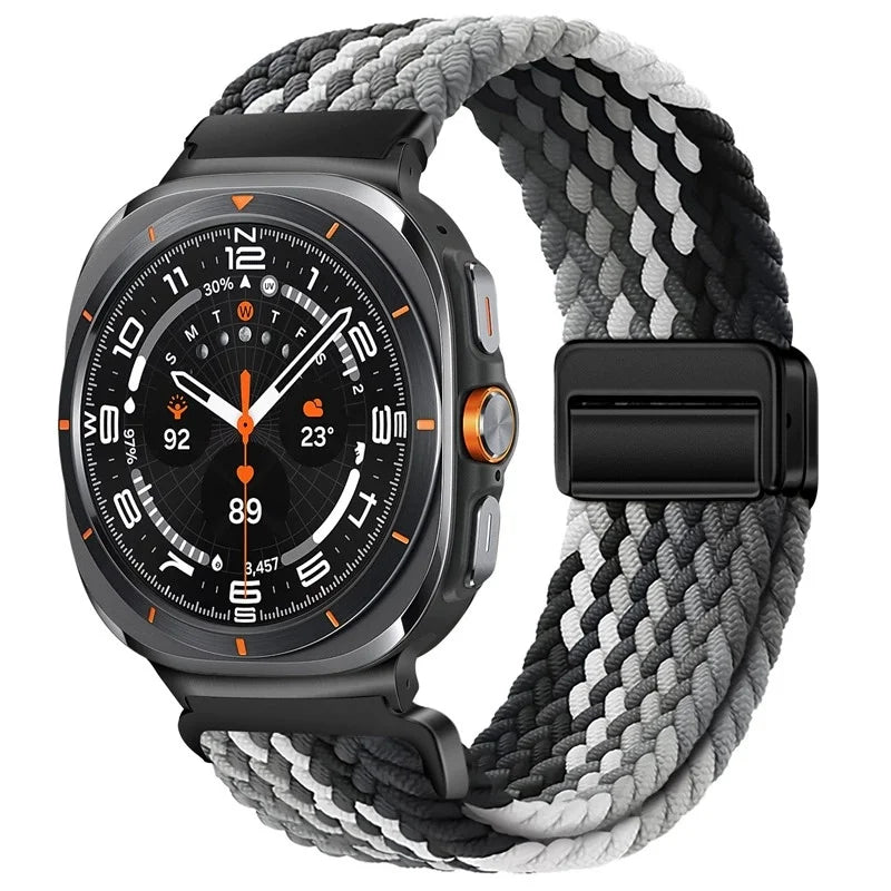 Nylon Braided Loop Strap | Magnetic Sport Bracelet for Watches