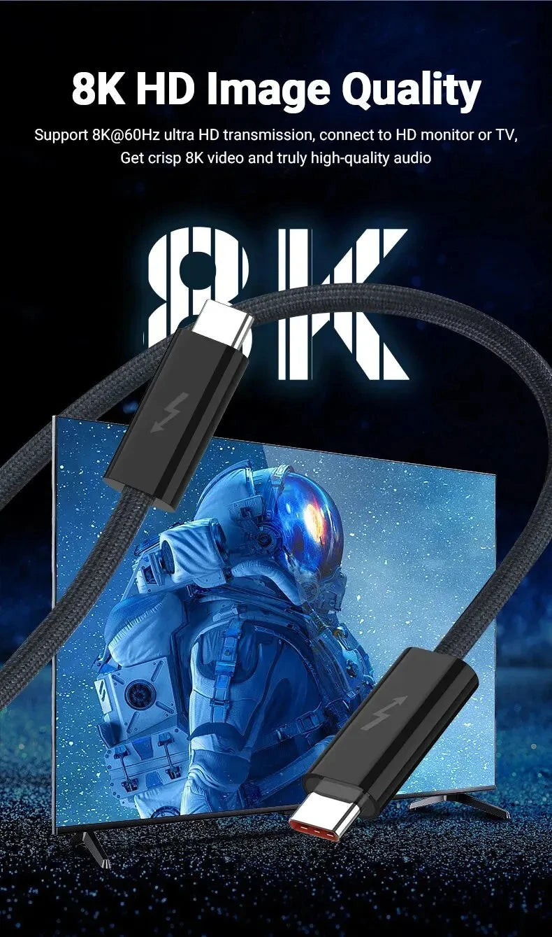 USB C to Type C Cable | 40Gbps Fast Charging Data Line