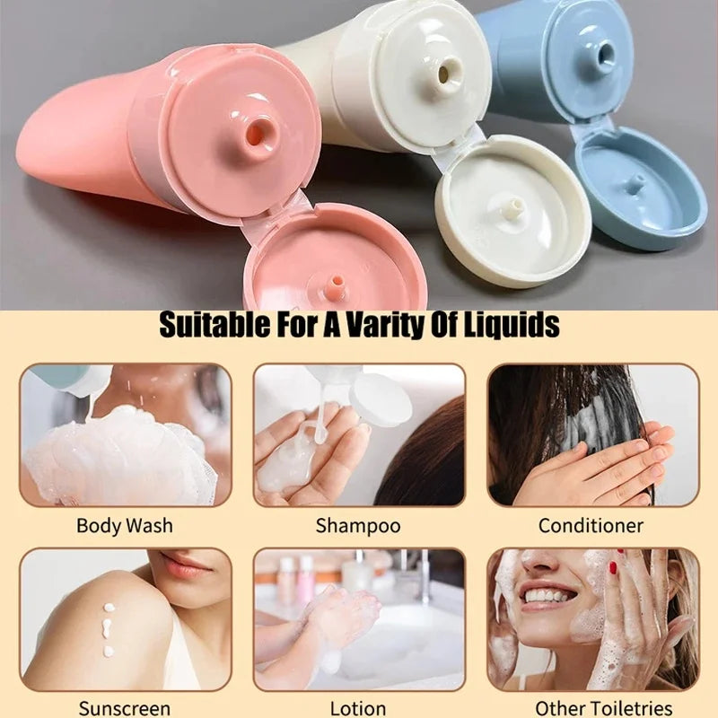 11-Pcs Travel Toiletries Containers Set | Refillable Mini Bottles