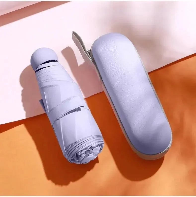 Portable Mini Umbrella | Compact Dual Use Sunshade & Rain Guard