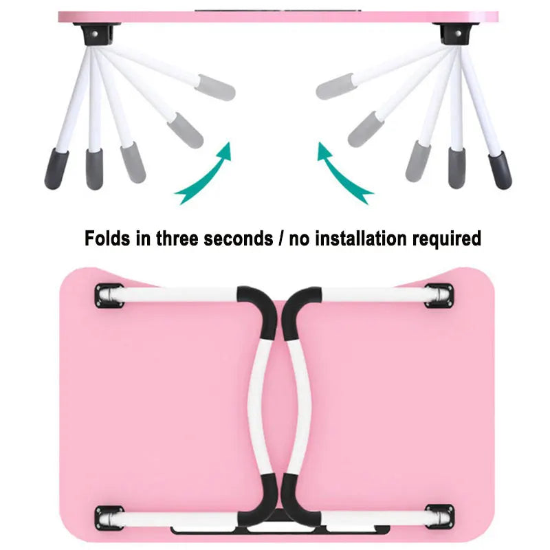 Mesa Plegable para Laptop | Escritorio Ergonómico para Estudio y Trabajo