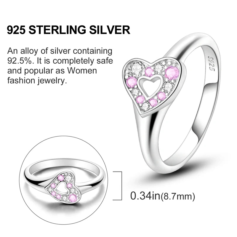 High-Quality 925 Sterling Silver Infinite Love Ring for Women