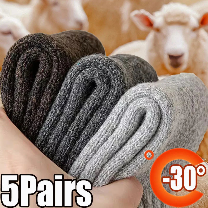 Cozy Winter Warm Wool Socks | Thick & Comfortable for All