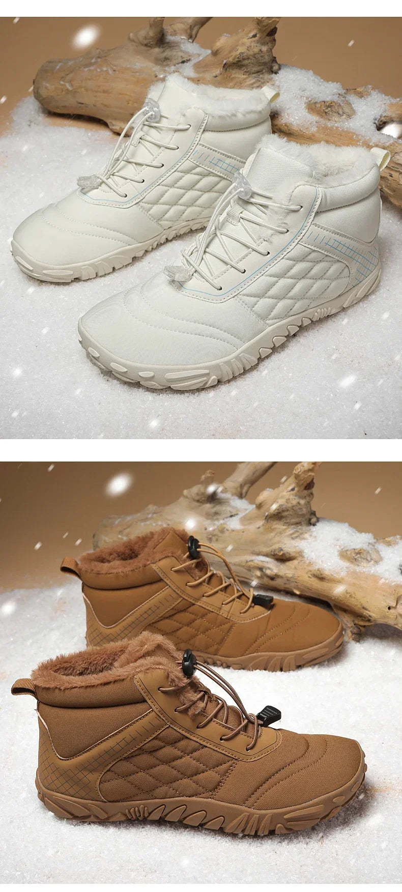 Warm and Non-Slip Winter Boots for Men & Women | Casual Hiking Shoes