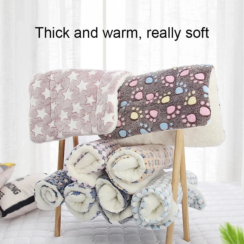 Cozy Flannel Pet Sleeping Mat | Soft Blanket for Dogs & Cats