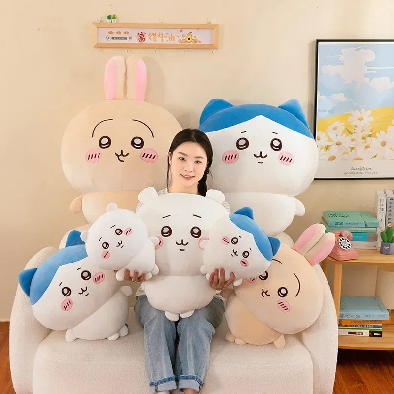Large Kawaii Plush Toy | Adorable Hachiware Pillow Cushion