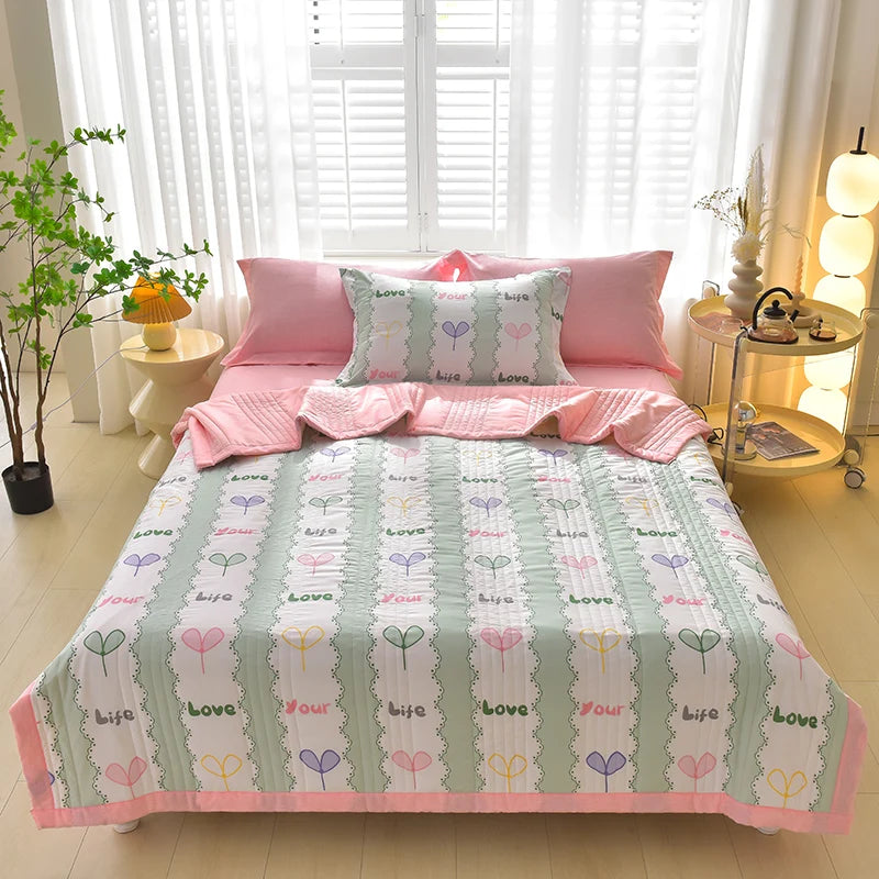 Lightweight Summer Quilt | Soft Microfiber Breathable Bedding