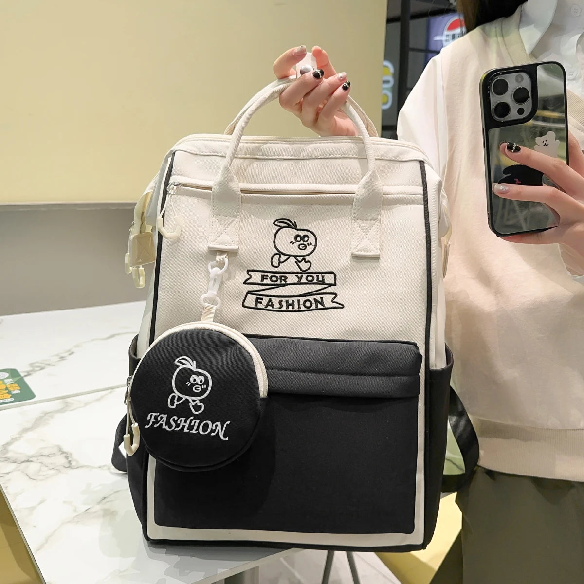 Large-Capacity College Backpack | Stylish & Functional Design