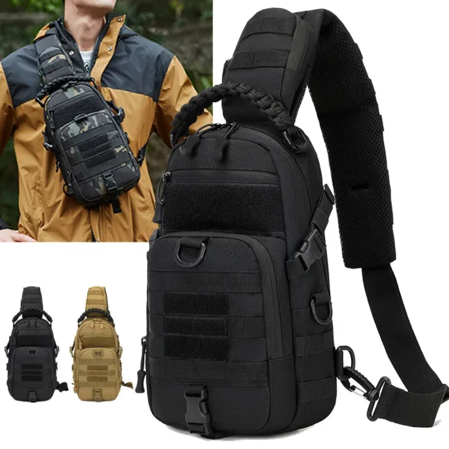 Tactical Men's Camping Chest Bag | Versatile Outdoors Sling Backpack