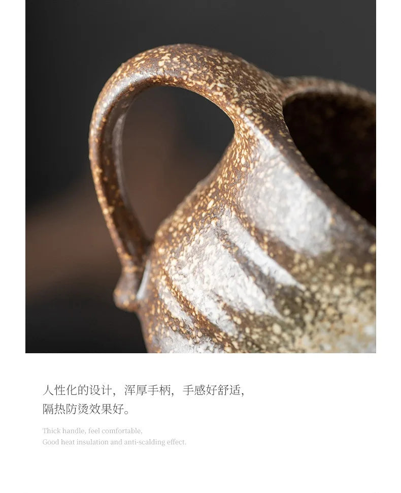 Taza de Cerámica Creativa | Taza de Café de Diseño Japonés Minimalista