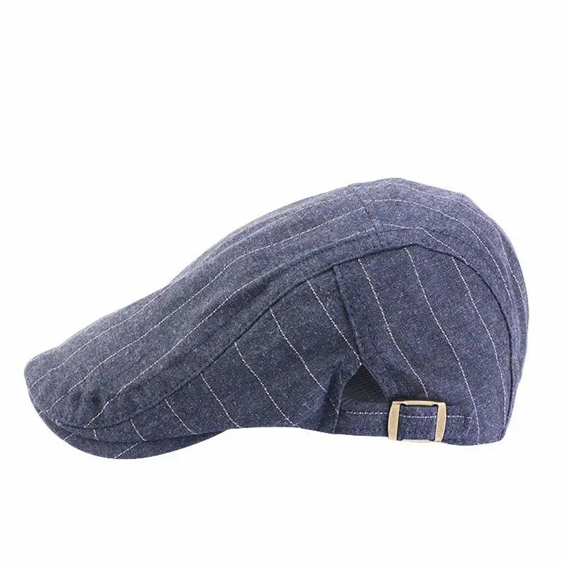 Spring/Summer Breathable Lightweight Double Button Adjustable Beret Peaked Cap Painter Hat