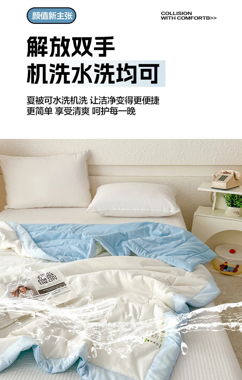 Soft Lightweight Summer Quilt | 100% Cotton Duvet Comforter