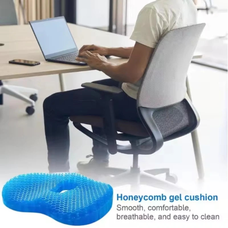 Comfortable Gel U-Shaped Seat Cushion | Ergonomic & Supportive