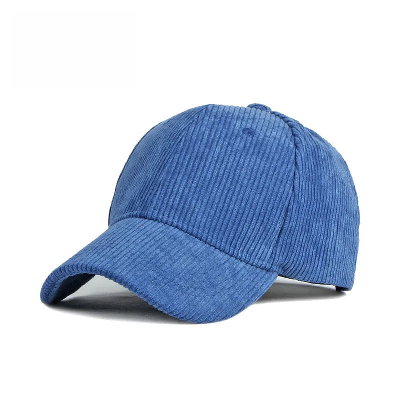 Corduroy Baseball Cap | Adjustable Unisex Sport Sunhat for All Seasons