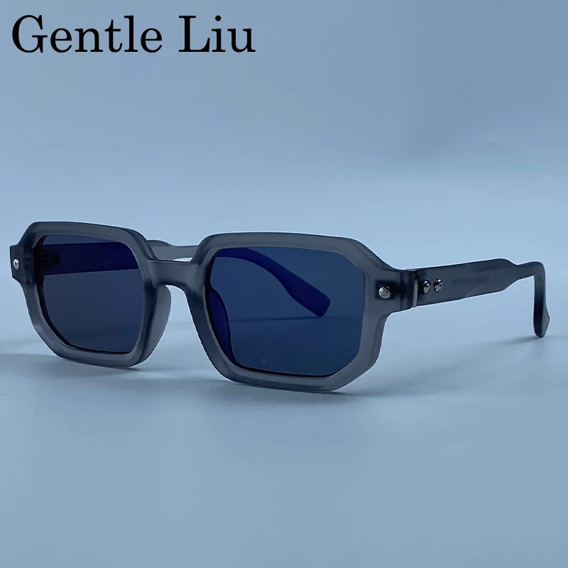 Vintage Photochromic Square Sunglasses for Men | Retro Steampunk Style