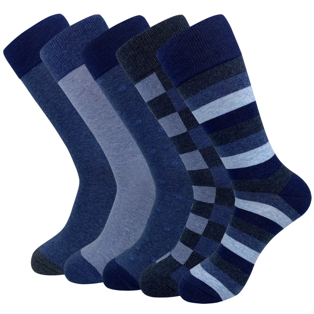 Men's Dress Socks | Breathable Cotton Crew Socks for All Occasions