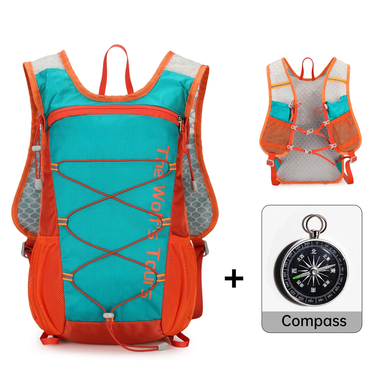 Outdoor Hiking Backpack for Women, Lightweight 16L Hiking Backpack for Men, Lightweight Mountain Climbing Sports Cross-Country Club Running Backpack