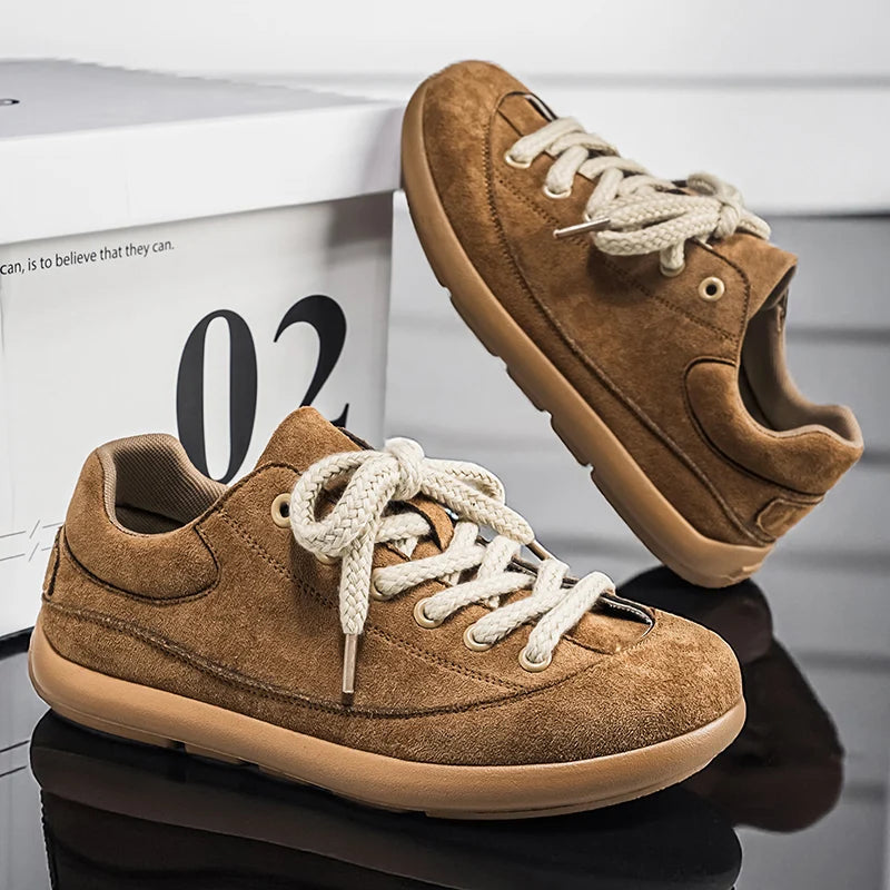 Thick Sole Breathable Anti Slip Sneakers | Stylish Men's Casual Shoes