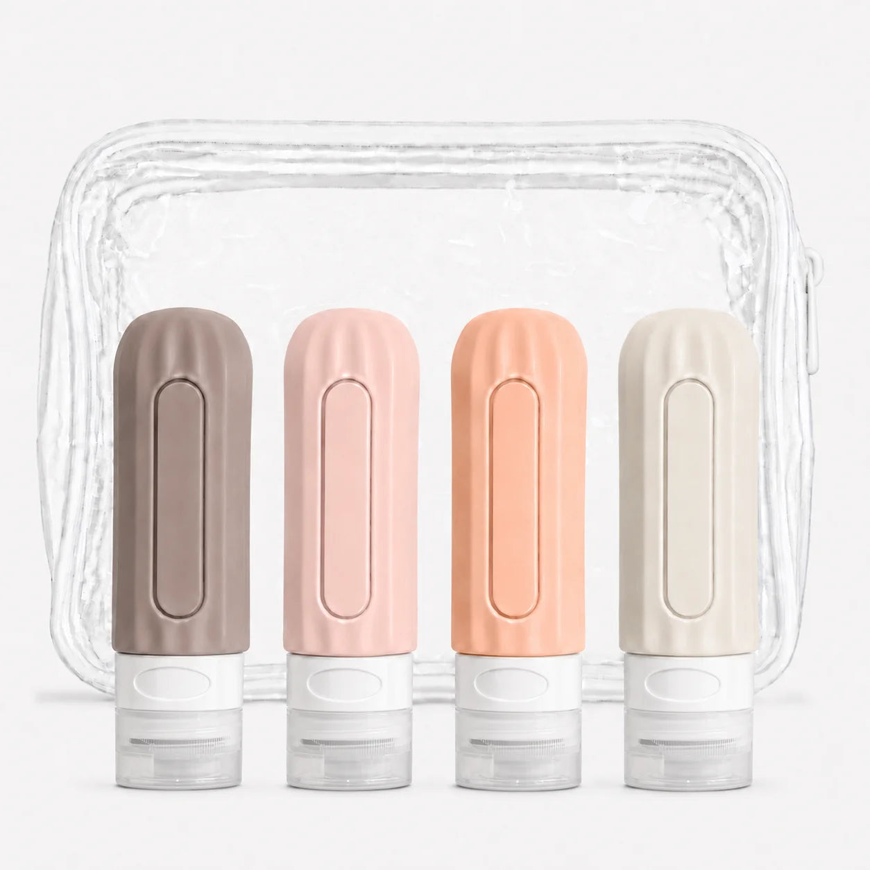 Elegant Pastel Silicone Travel Bottles | Leakproof Toiletry Containers