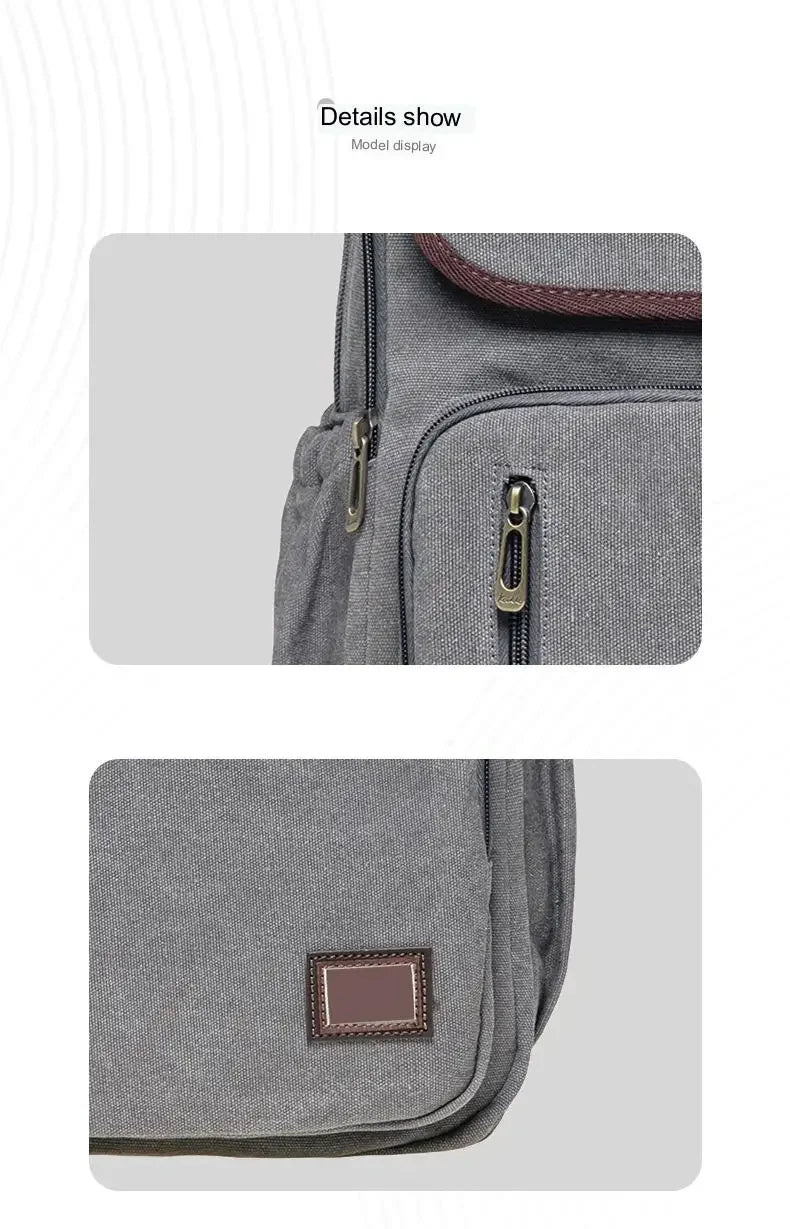 Vintage Canvas Backpack | Stylish Backpack for School & Travel