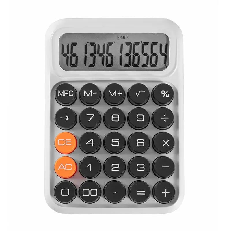 Cute Candy Color Mechanical Calculator | 12-Digit Office Tool