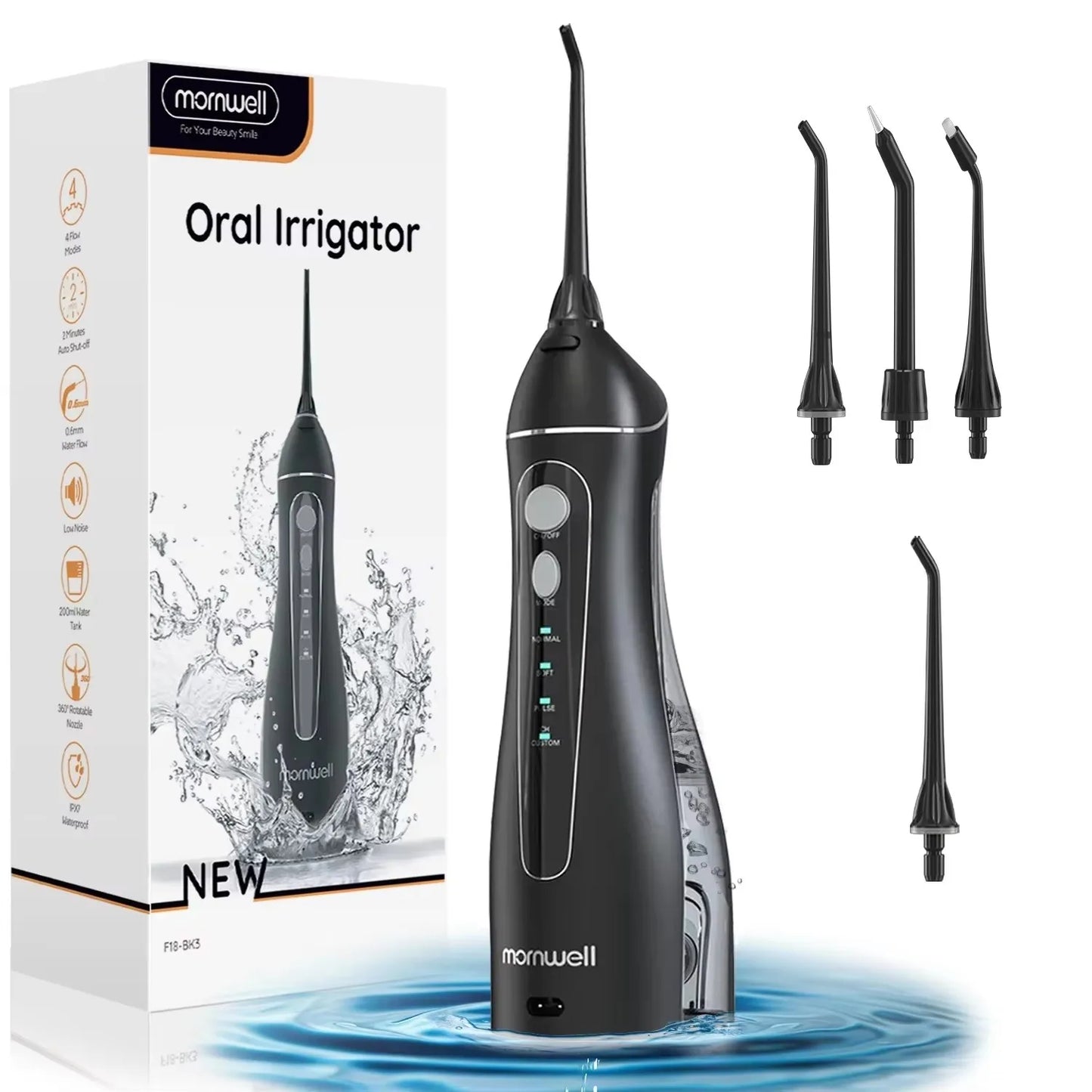 Portable Water Flosser | 4 Modes USB Rechargeable Dental Care