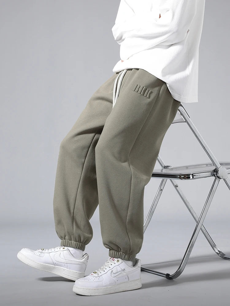 Big Size Men's Tapered Sweatpants | Comfortable Jogger Pants