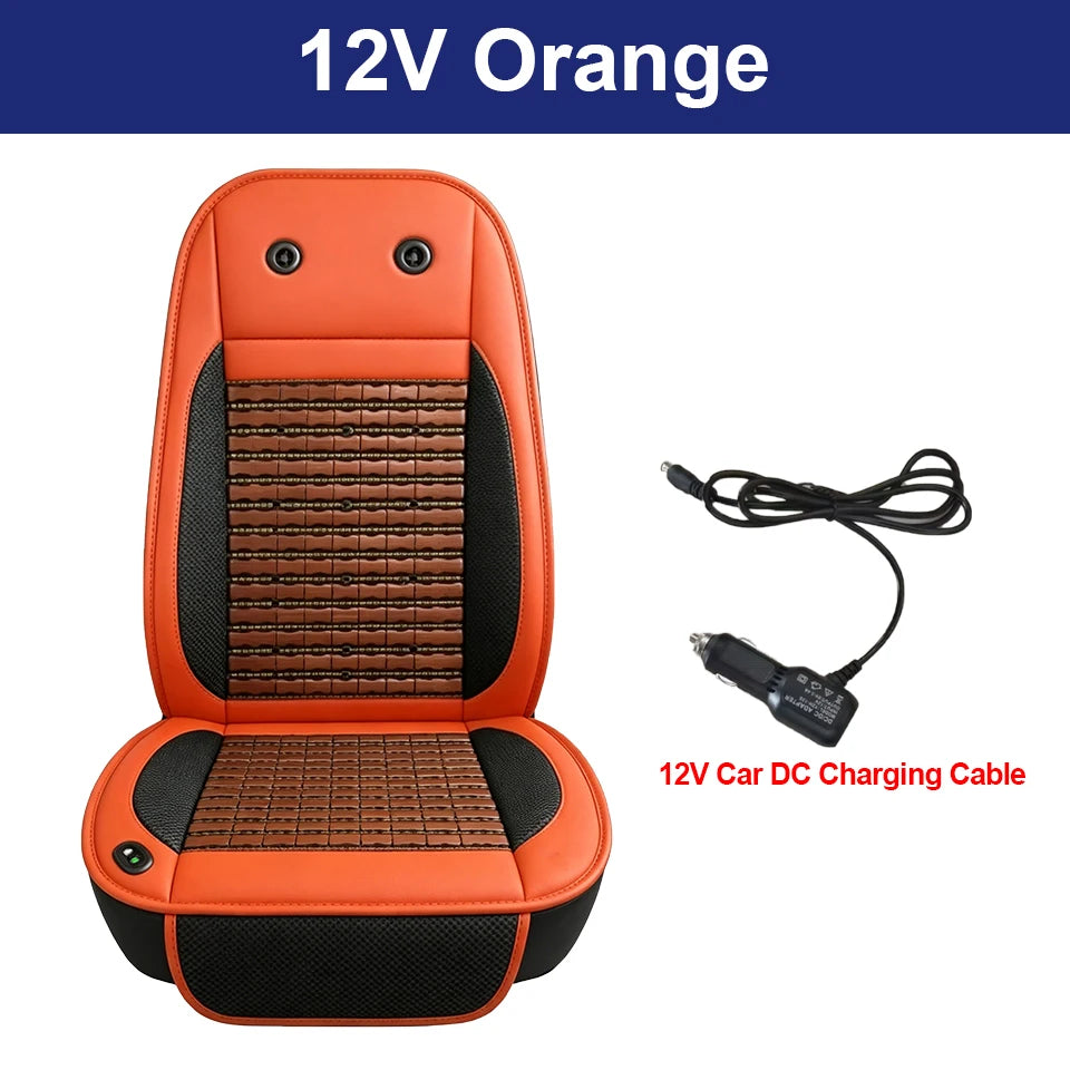 Summer Car Cooling Seat Cover with Fans | Universal Ventilation Cushion