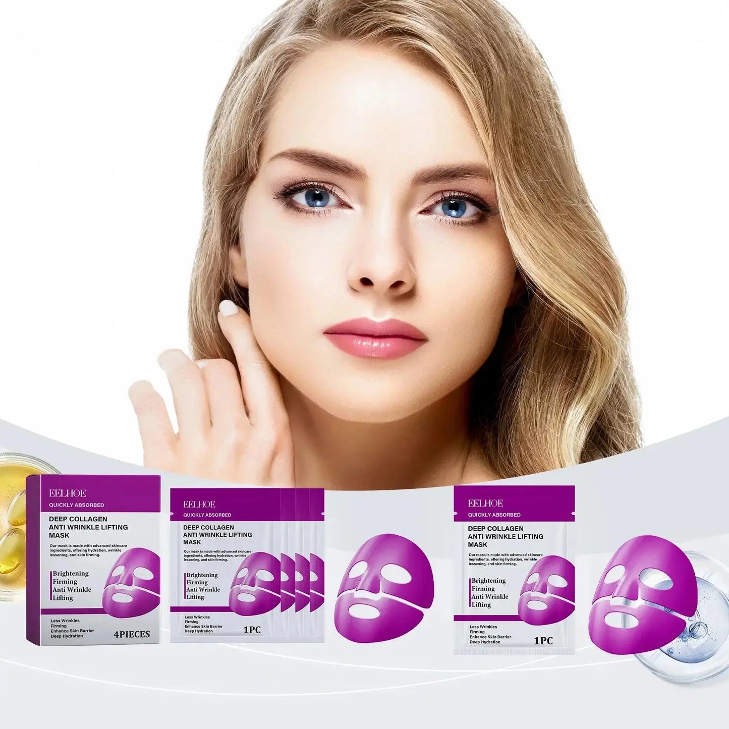 Collagen Anti-Wrinkle Facial Mask | Hydrating Skin Care Solution