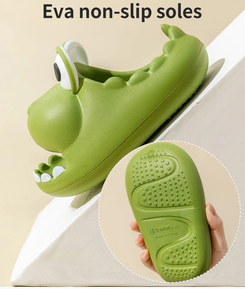 Dinosaur Kids' Slippers | Fun Non-Slip Indoor Sandals
