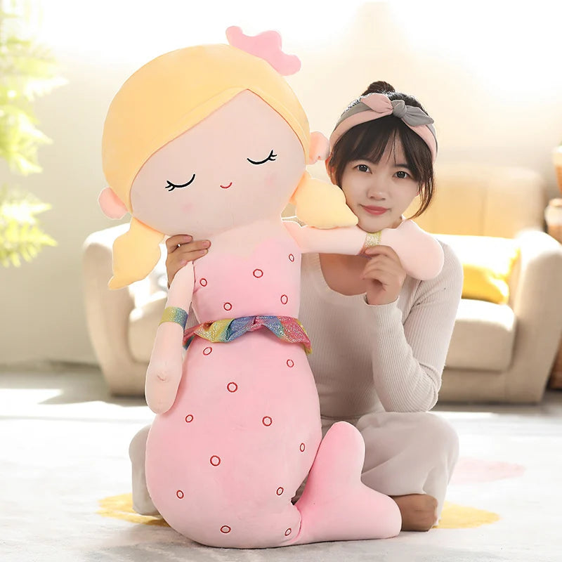 Mermaid Plush Toys | Soft Cozy Throw Pillow for Kids