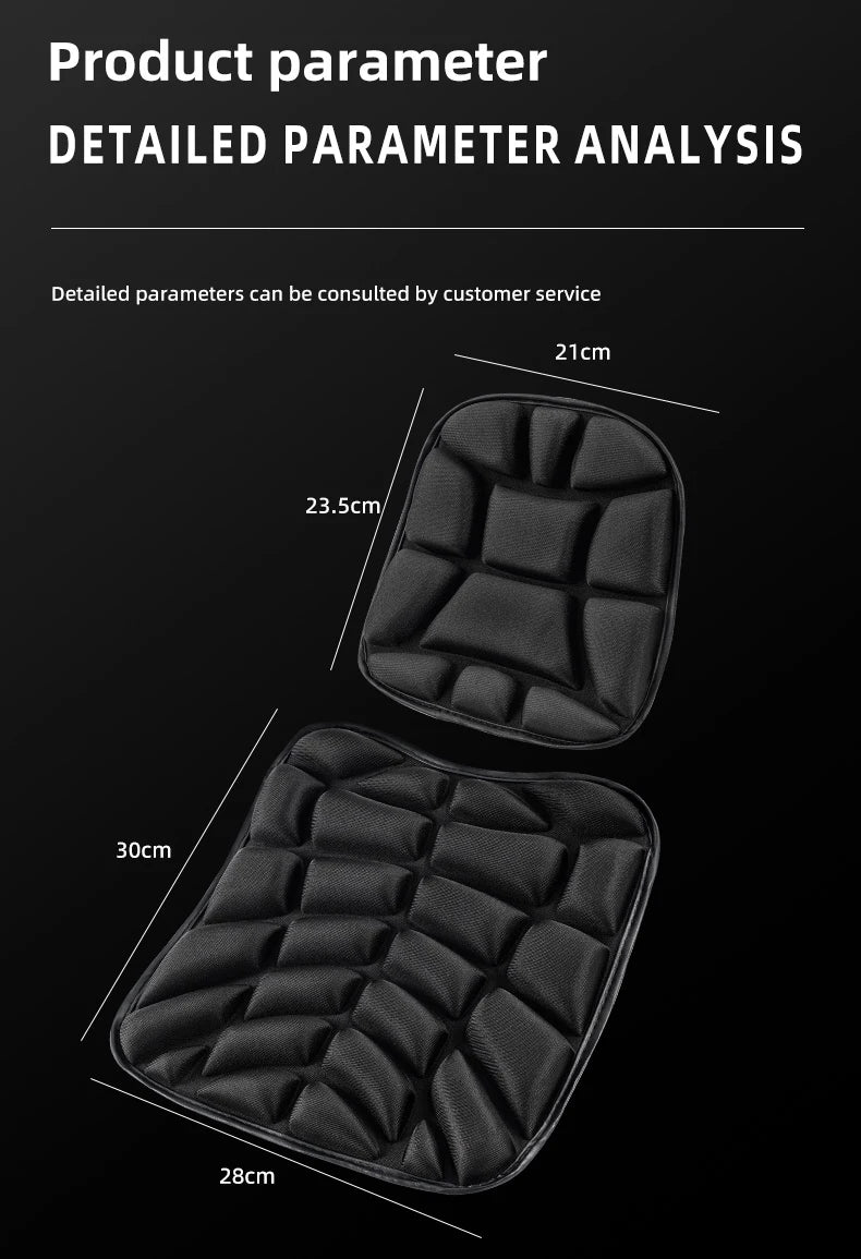 3D Gel Motorcycle Seat Pad | Universal Breathable Cushion
