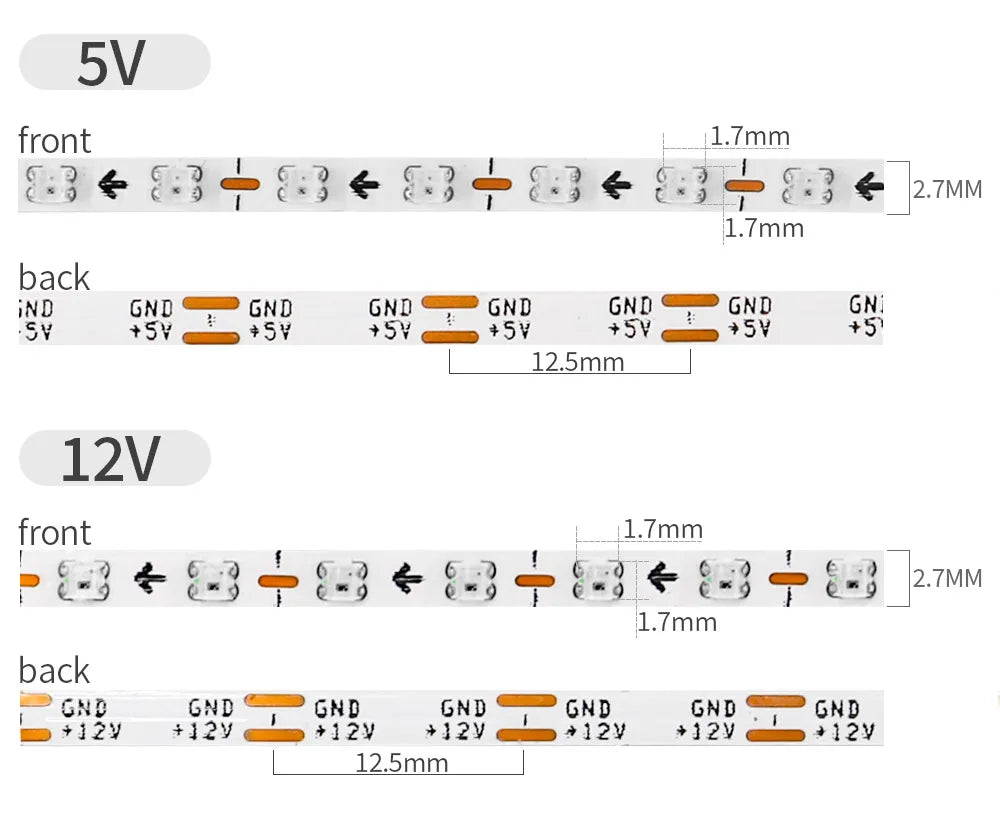 Ultra Narrow RGBIC LED Strip | Individually Addressable Light Strip