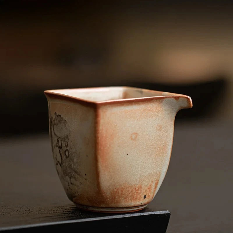 Handmade Cat Pottery Tea Pitcher | Unique Japanese Tea Accessory