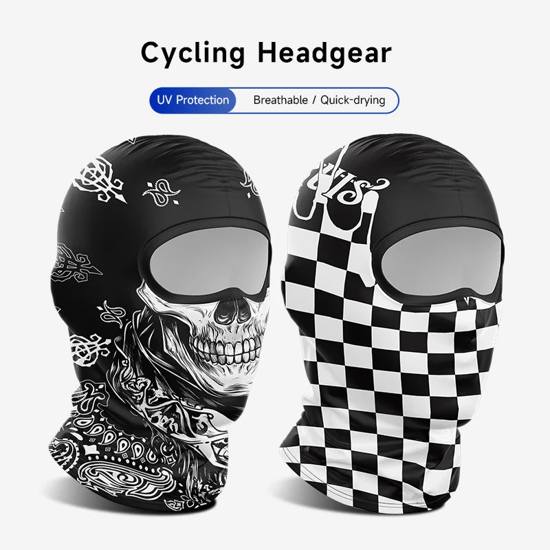 Men's Skull Full Face Mask | Cooling Balaclava for Summer Riding