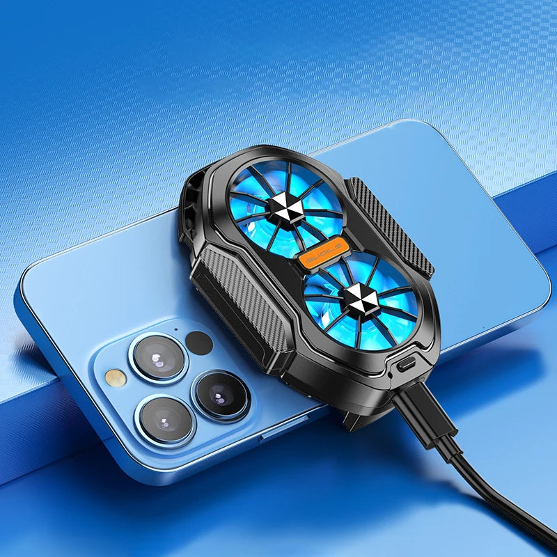 Dual Fan Mobile Phone Cooler | Rechargeable Strong Cooling Clip
