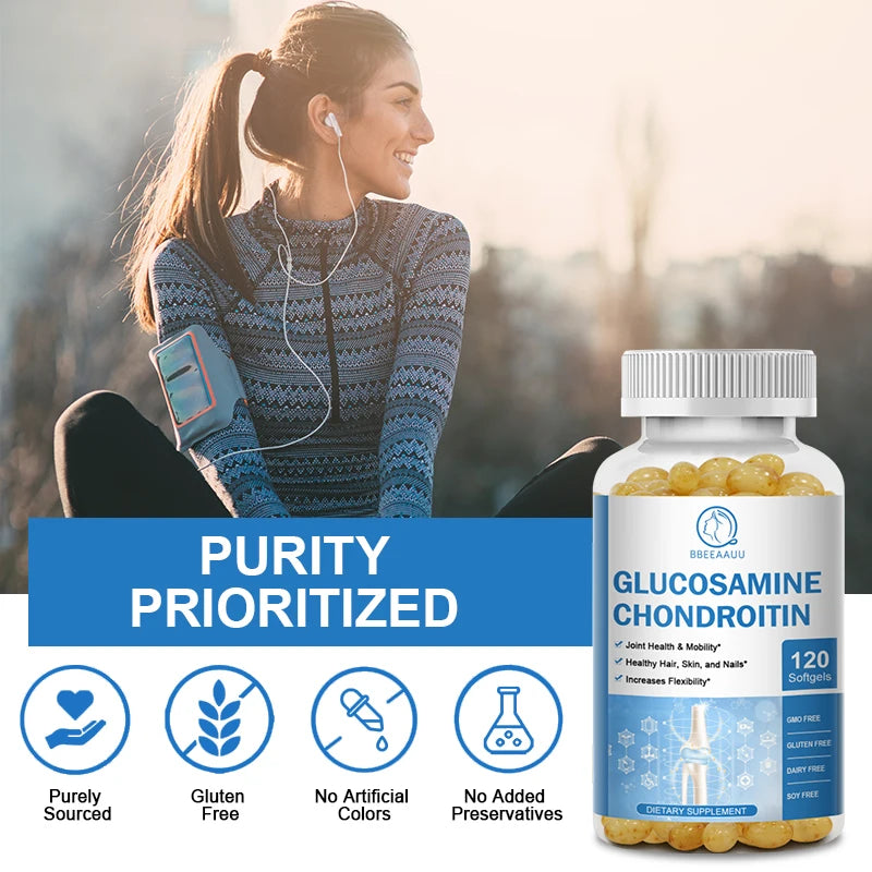Vitamin D Glucosamine Chondroitin Capsules for Joint Relief