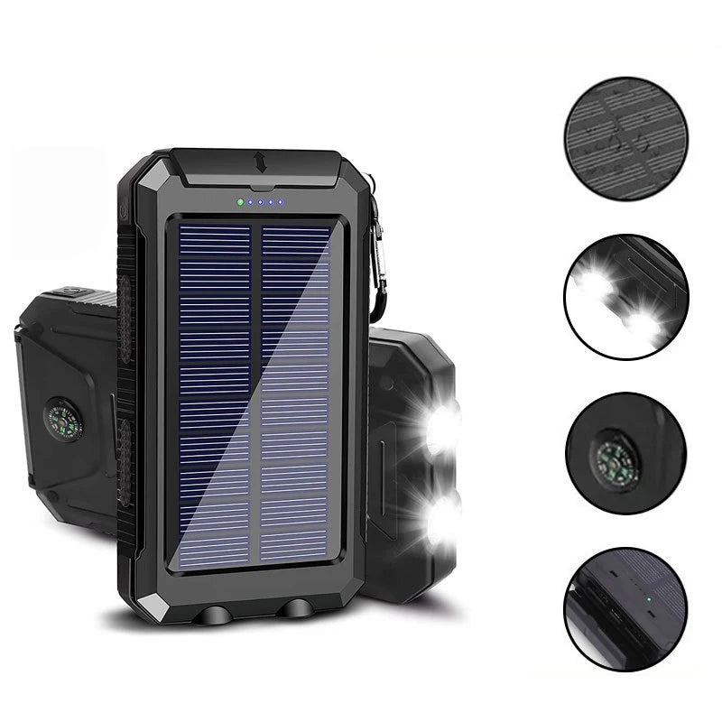 200000mAh Solar Power Bank | Fast Charging Portable Charger