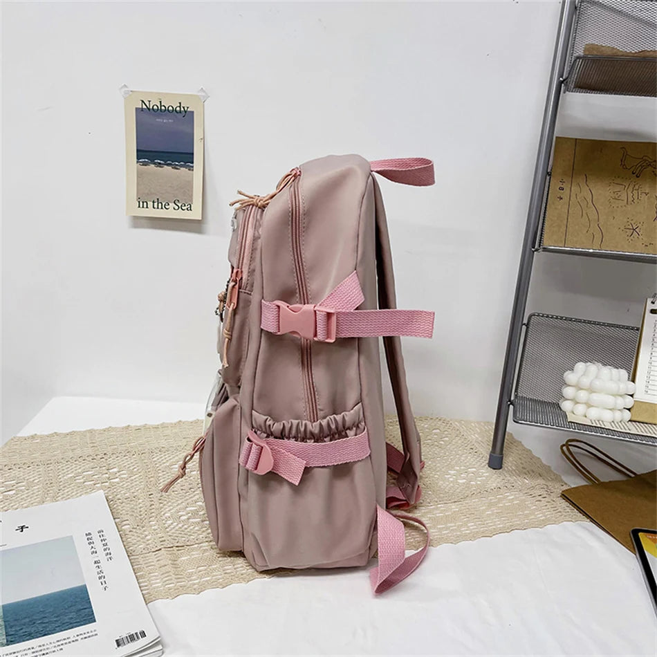 Mochila Bonita Impermeable para Mujer | Mochila Escolar con Múltiples Bolsillos