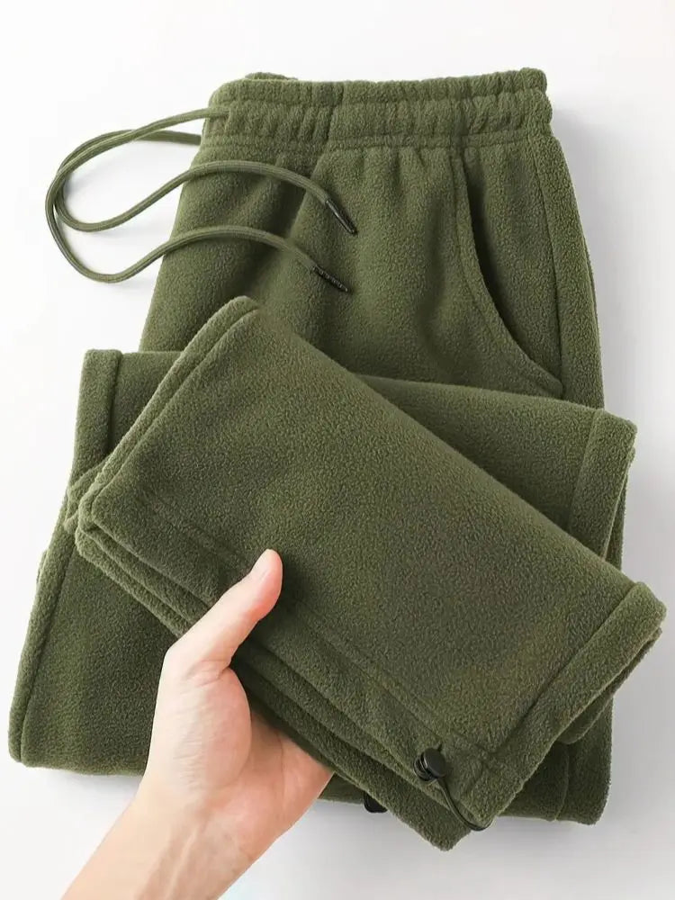 Men's Vintage Wide-Leg Fleece Pants | Warm Casual Joggers