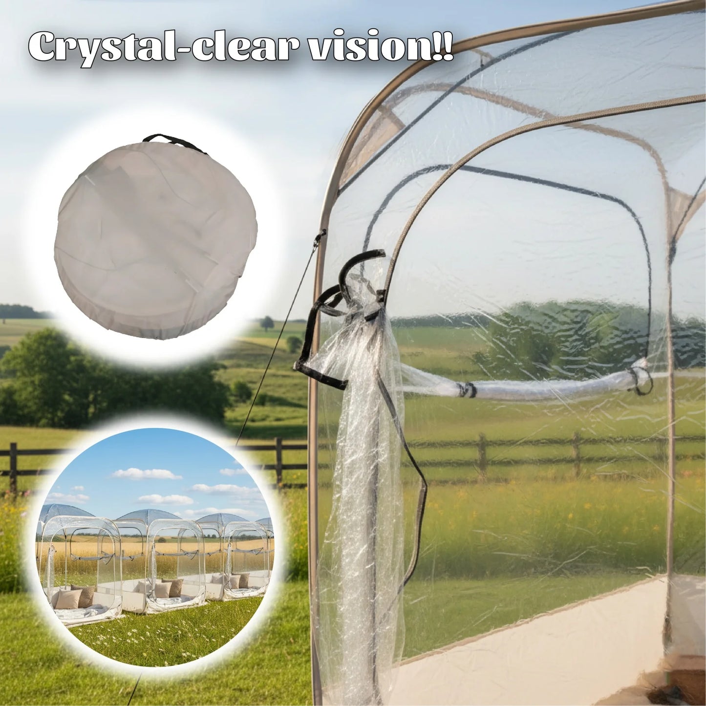 Portable Pop-Up Bubble Tent | Windproof Outdoor Shelter