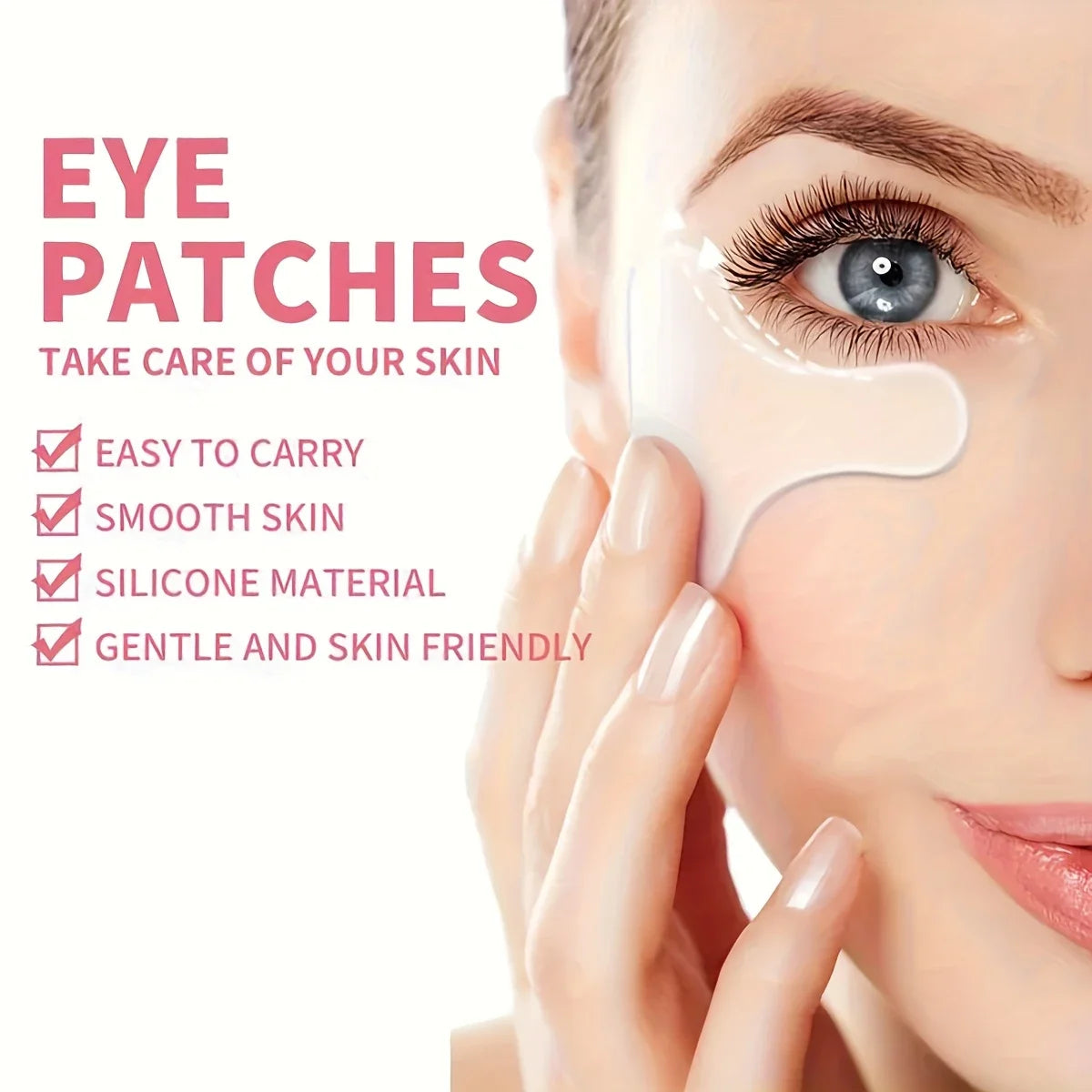 Silicone T-Shaped Eye Patch | Portable Facial Skincare Tool