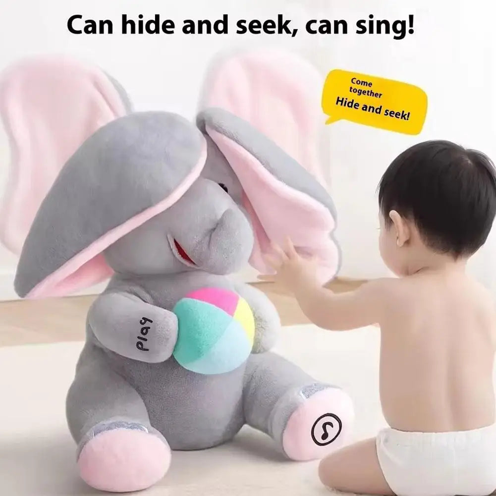 Interactive Elephant Plush Toy | Musical Baby Soothing Companion