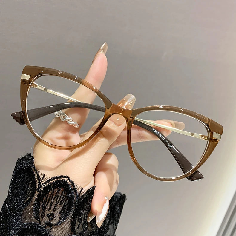 Stylish Cat Eye Myopia Glasses | Anti Blue Light Protection