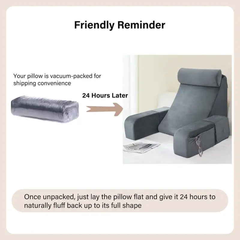 Comfortable Bedrest Back Pillow for Relaxing and Gaming