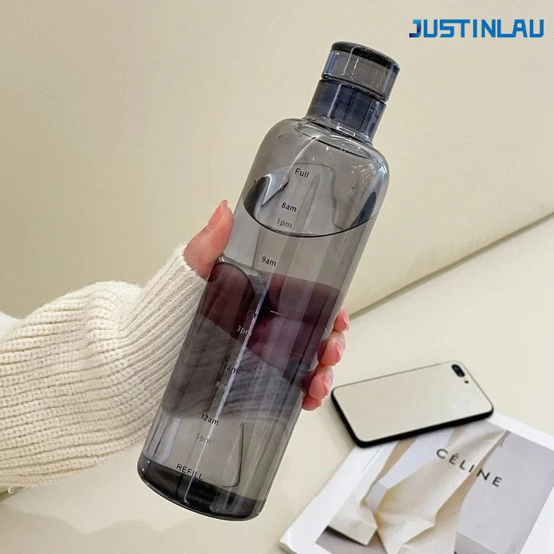 Transparent Borosilicate Glass Water Bottle | Portable Travel Cup