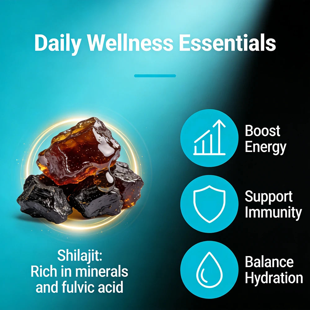 Premium MACA Supplements with Shilajit & Ashwagandha for Vitality