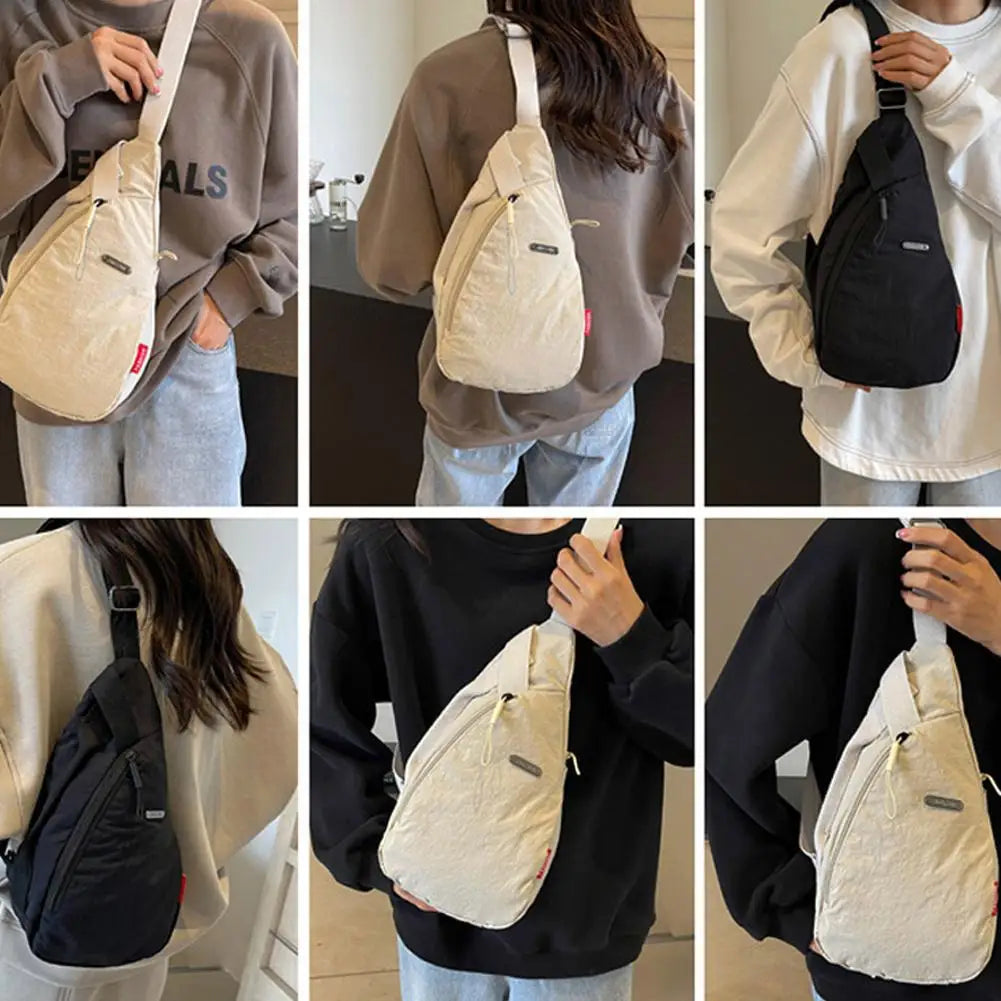Chest Bag For Men Women Large Capacity Single Shoulder Bag Sport Cycling Phone Crossbody Bag Unisex Chest Bag Travel Hiking