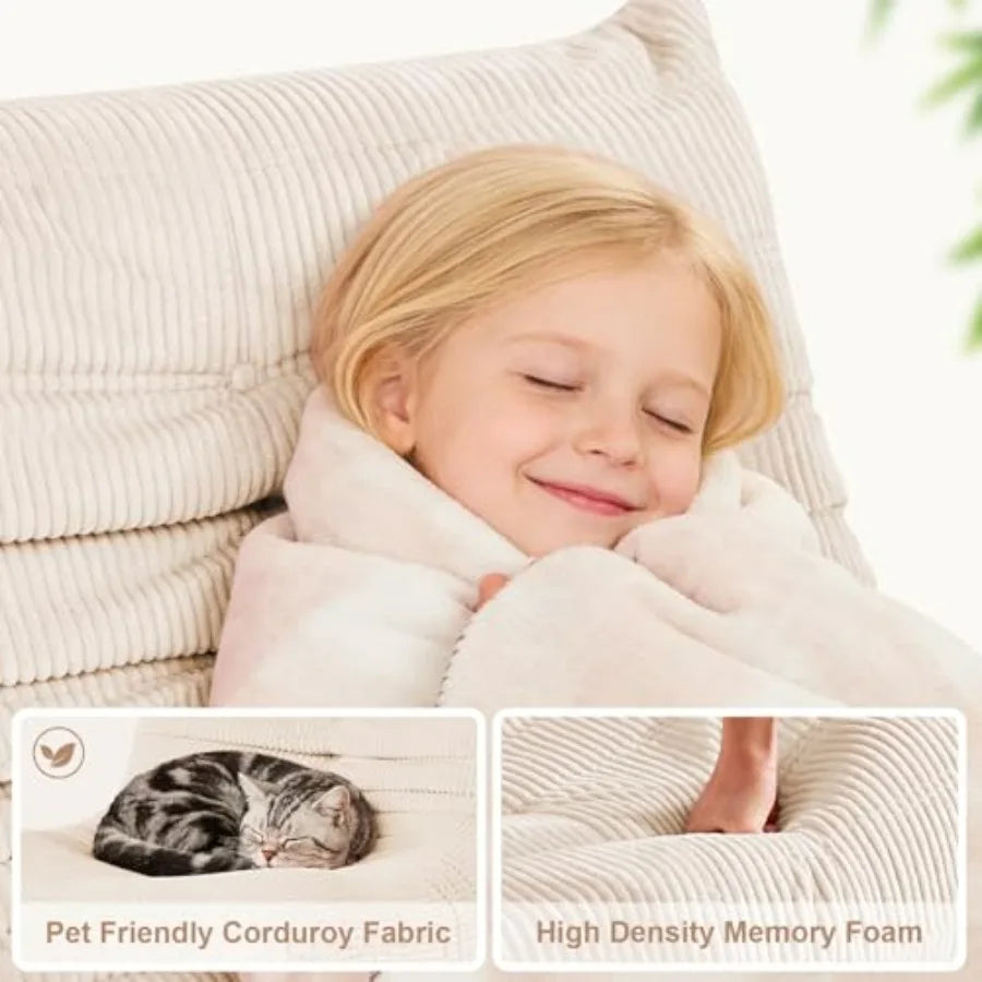 Large Memory Foam Bean Bag Chair | Ultimate Comfort for Relaxation